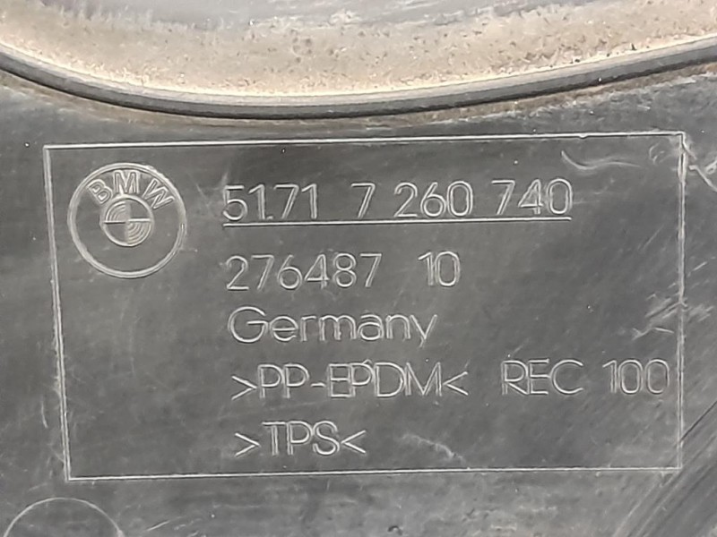 Passaruota Parte ANT ANT DX 7260740 Bmw Serie 3 F30 Berlina 2012