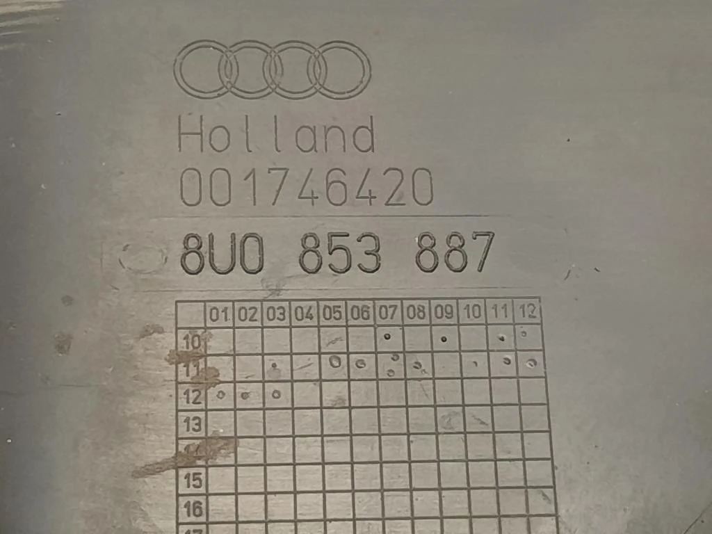 Passaruota Parte ANT ANT SX 8U0853887 PASSARUOTA RIPARO PARASASSI Audi Q3 8UB 2012