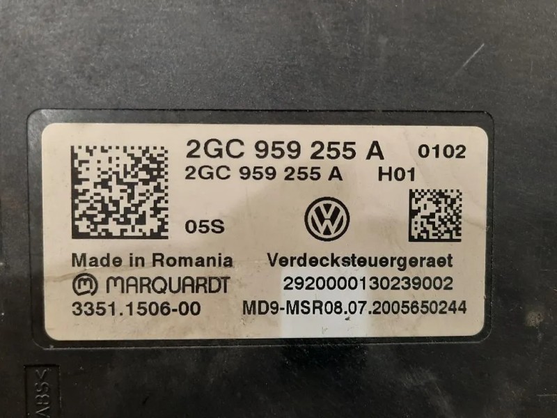 Centralina 2GC959255A Volkswagen T-roc 2017