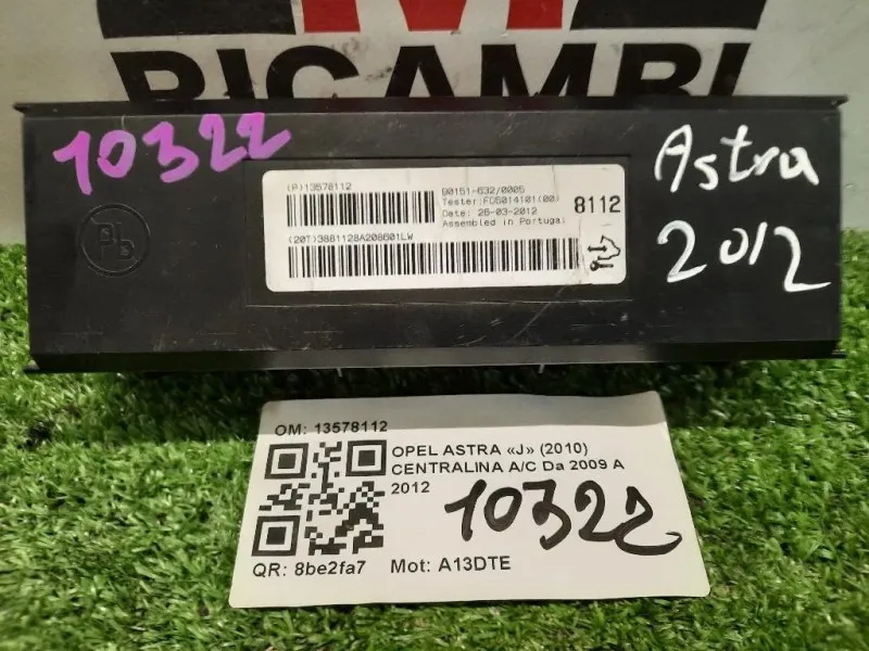 Centralina AC 13578112 Opel Astra J 2010