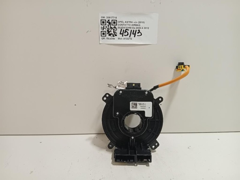 Contatto Airbag Guidatore 20817718 Opel Astra J 2010