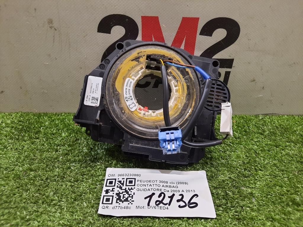 Contatto Airbag Guidatore 9663230880 Peugeot 3008 I 2009