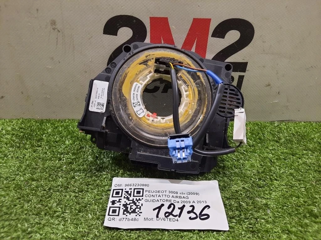 Contatto Airbag Guidatore 9663230880 Peugeot 3008 I 2009