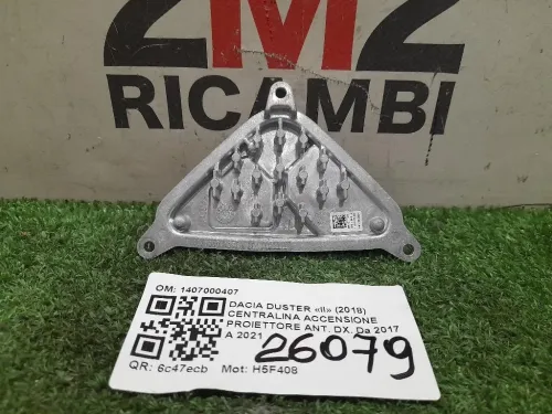 Centralina Accensione Proiettore ANT DX 1407000407 Dacia Duster II 2018