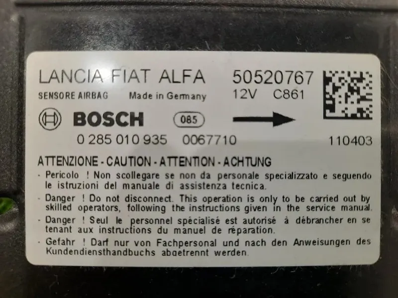 Centralina Air-bag 50520767 Alfa Romeo Giulietta 2010