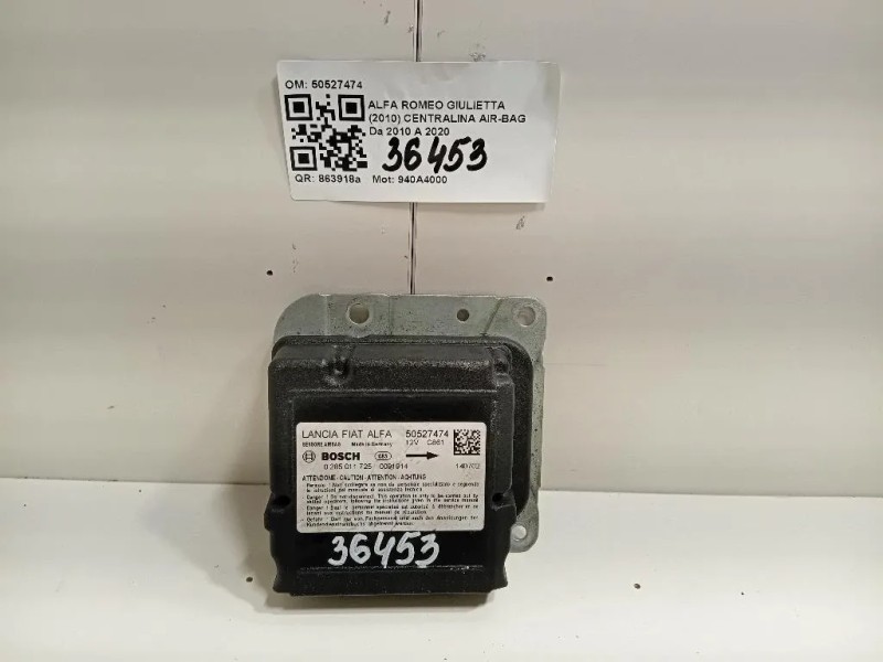 Centralina Air-bag 50527474 Alfa Romeo Giulietta 2010