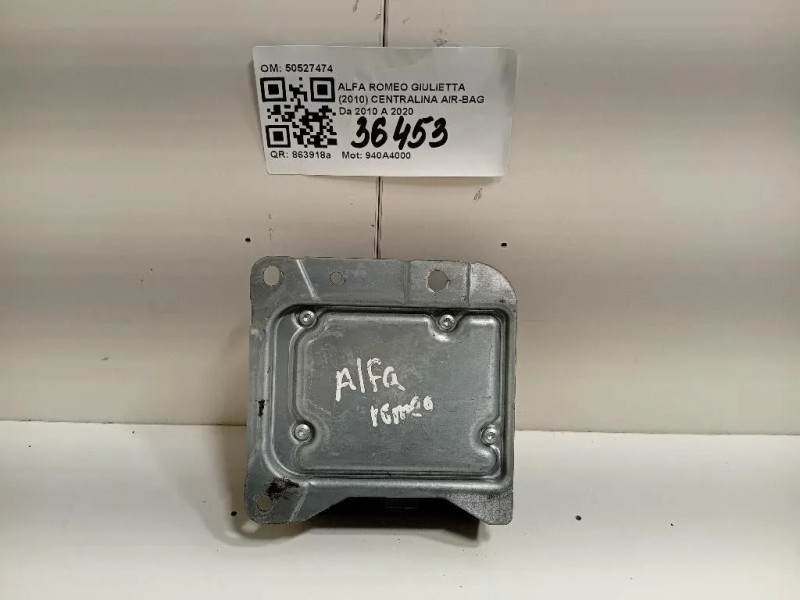 Centralina Air-bag 50527474 Alfa Romeo Giulietta 2010