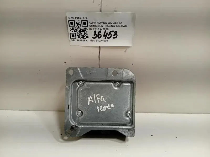 Centralina Air-bag 50527474 Alfa Romeo Giulietta 2010