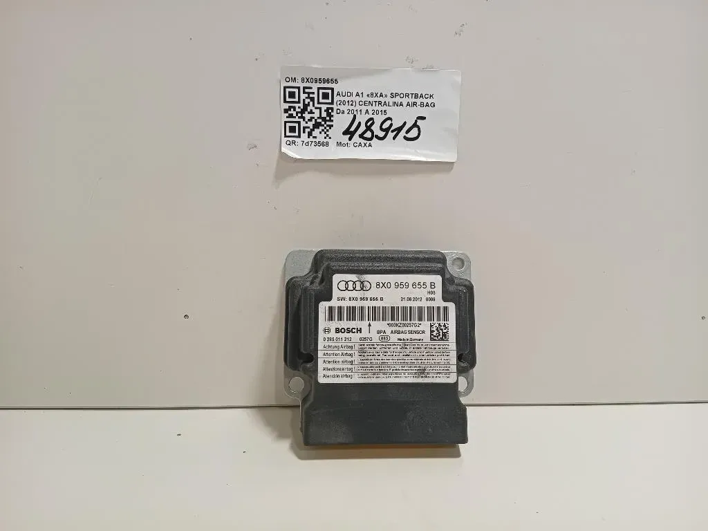 Centralina Air-bag 8X0959655 Audi A1 8XA Sportback 2012