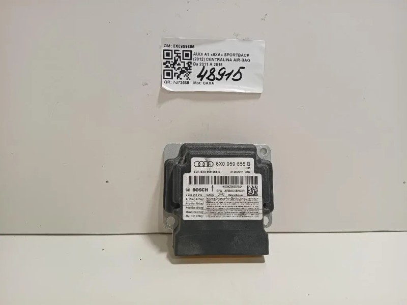 Centralina Air-bag 8X0959655 Audi A1 8XA Sportback 2012