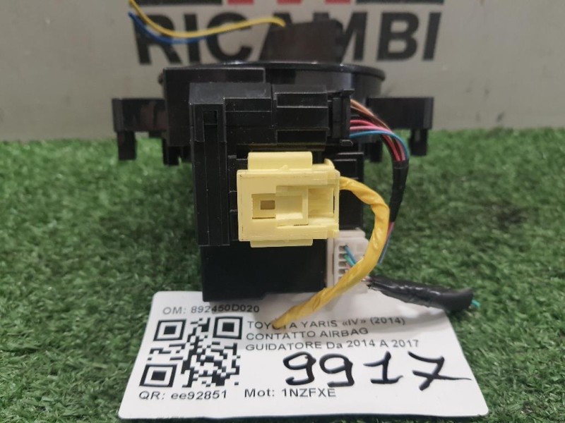 Contatto Airbag Guidatore 892450D020 Toyota Yaris IV 2014
