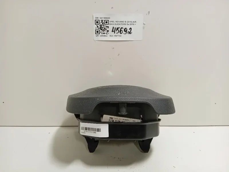 Air-bag Guidatore 34116560D Opel Movano B 2010