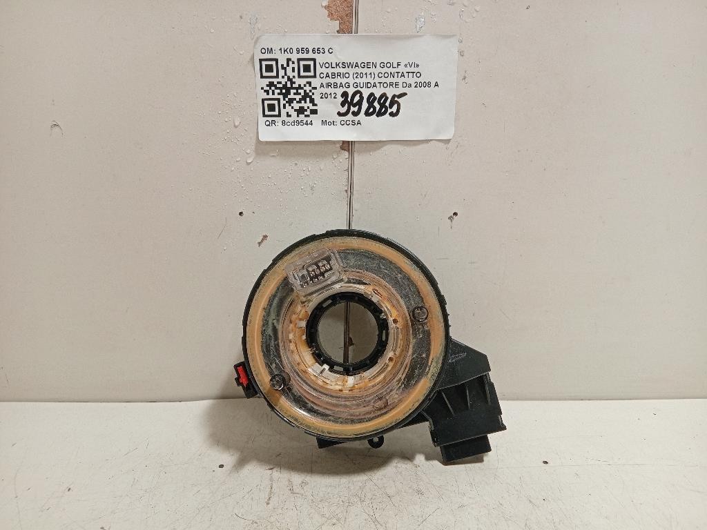 Contatto Airbag Guidatore 1K0 959 653 C CONTATTO AIRBAG SPIRALATO Volkswagen GOLF VI 2009