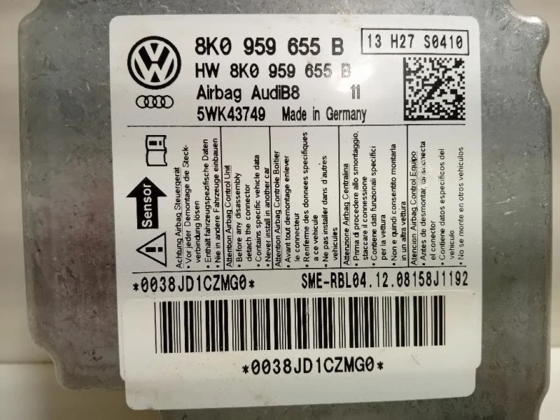 Centralina Air-bag 8K0 858 655 B Audi A4 8K2 2008