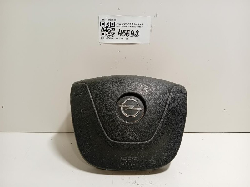 Air-bag Guidatore 34116560D Opel Movano B 2010