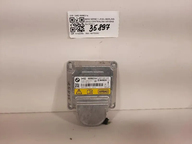 Centralina Air-bag 3452 6856314 Bmw Serie 1 F20 Berlina 2012