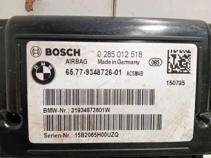 Centralina Air-bag 0285012518 Bmw Serie 1 F20 Berlina 2012