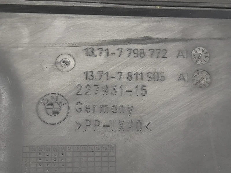 Convogliatore ARIA 1371-7798772 Bmw Serie 3 E90 Berlina 2005