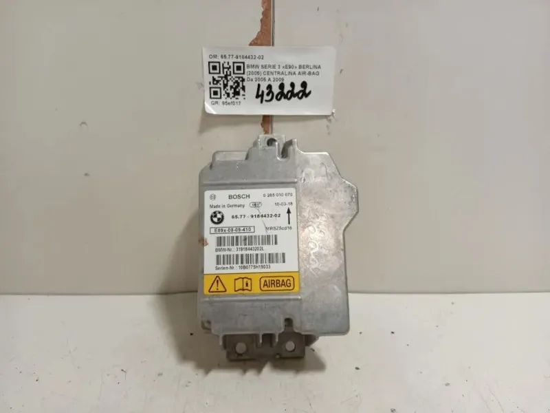 Centralina Air-bag 6577-9184432-02 Bmw Serie 3 E90 Berlina 2005