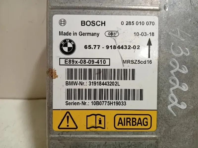 Centralina Air-bag 6577-9184432-02 Bmw Serie 3 E90 Berlina 2005