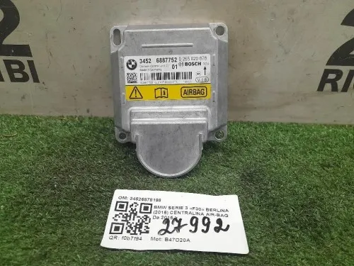 Centralina Air-bag 34526878198 Bmw Serie 3 F30 Berlina 2015