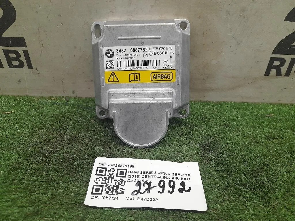 Centralina Air-bag 34526878198 Bmw Serie 3 F30 Berlina 2015