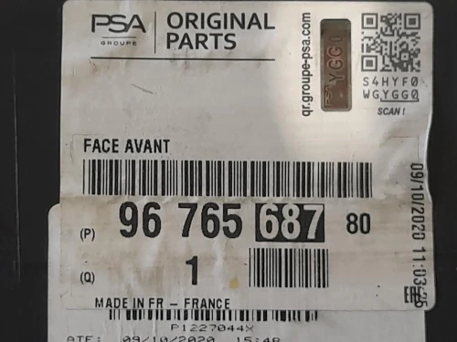 Convogliatore ARIA 9676568780 Peugeot 3008 I 2009