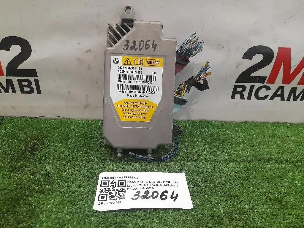 Centralina Air-bag 6577 9239985-02 Bmw Serie 5 F10 Berlina 2010