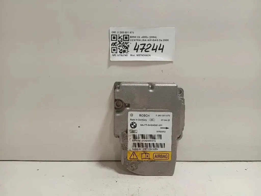Centralina Air-bag 0 285 001 870 Bmw X3 E83 2004