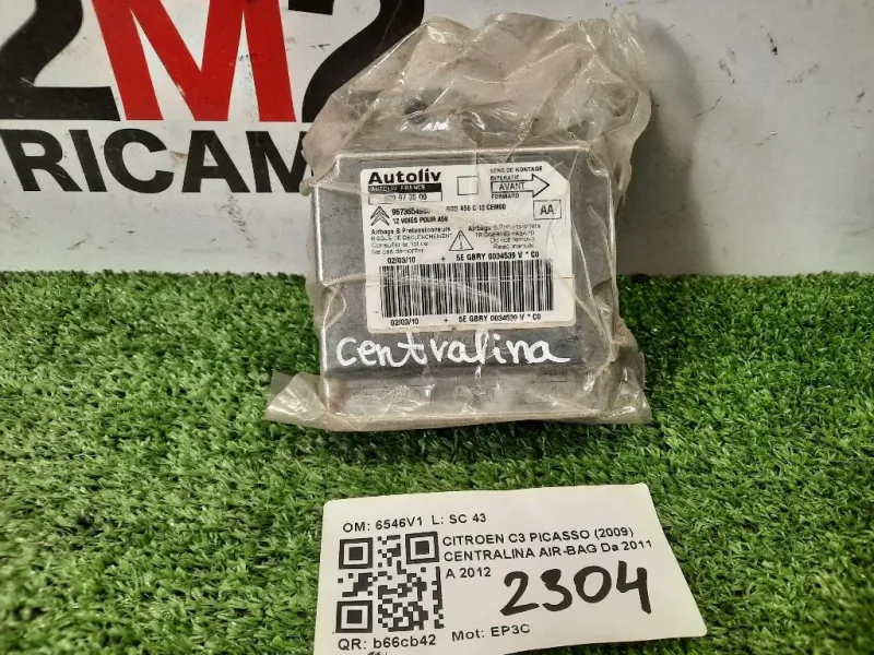 Centralina Air-bag 6546V1 Citroen C3 Picasso 2009