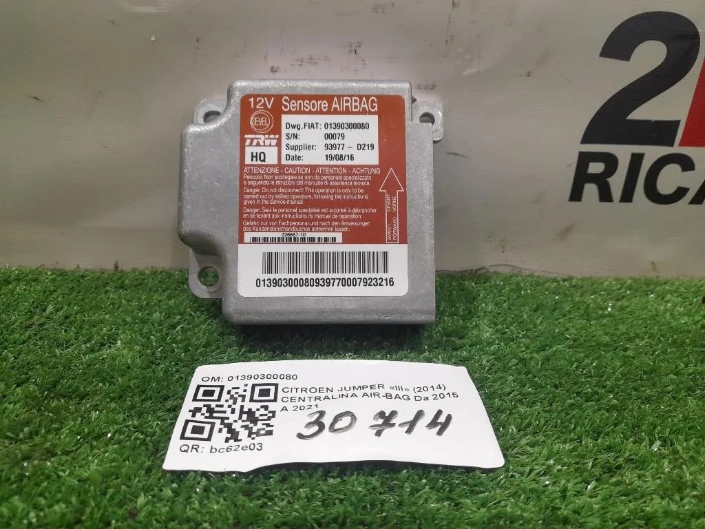 Centralina Air-bag 01390300080 Citroen Jumper III 2014