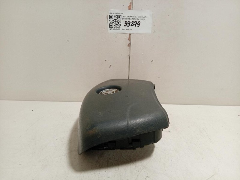 Air-bag Guidatore 8200968359 Opel Vivaro A 2007