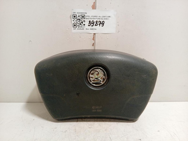 Air-bag Guidatore 8200968359 Opel Vivaro A 2007