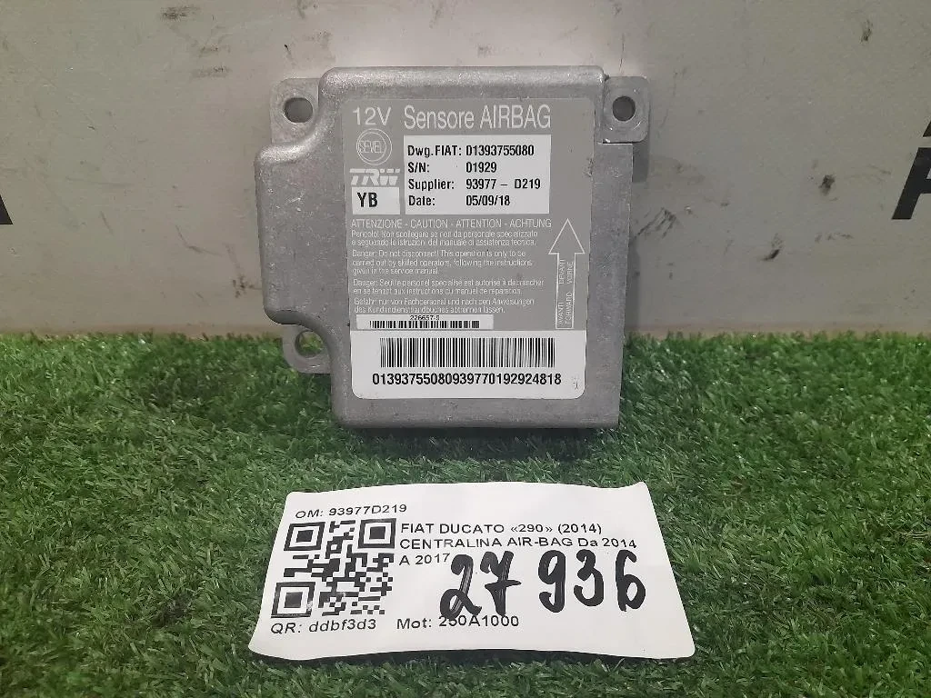 Centralina Air-bag 93977D219 Fiat Ducato 290 2014