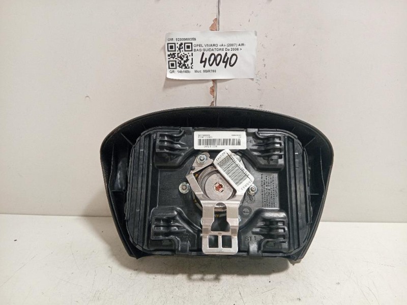 Air-bag Guidatore 8200968359 Opel Vivaro A 2007
