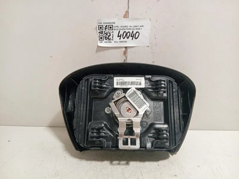 Air-bag Guidatore 8200968359 Opel Vivaro A 2007