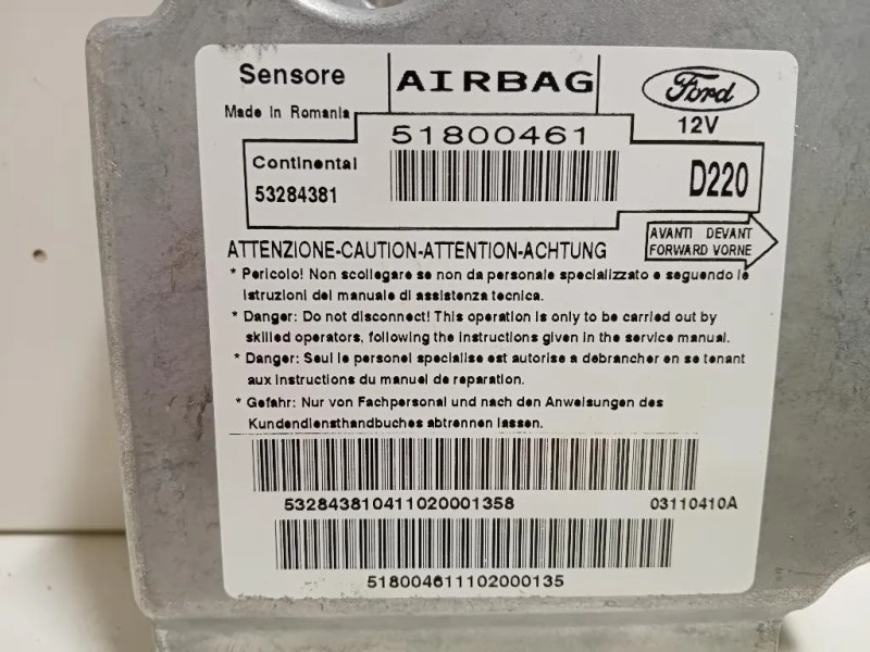 Centralina Air-bag 1553991 Ford KA II 2009