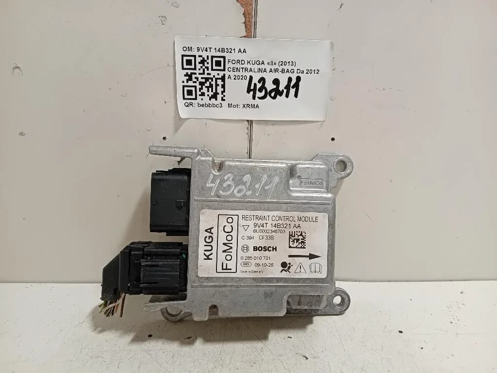Centralina Air-bag 9V4T 14B321 AA Ford KUGA II 2013