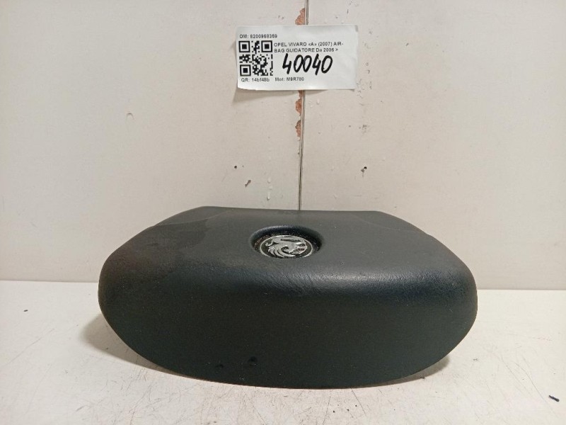 Air-bag Guidatore 8200968359 Opel Vivaro A 2007