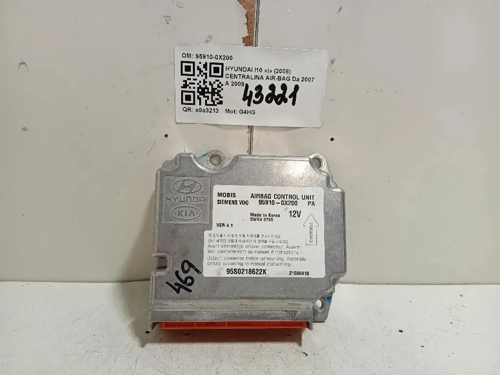 Centralina Air-bag 95910-0X200 Hyundai I10 I 2008