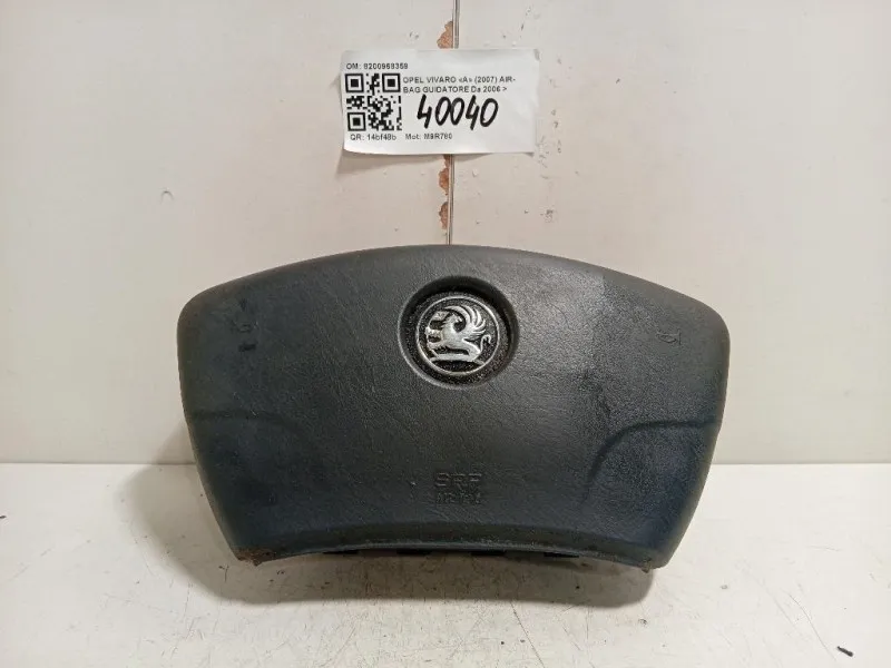 Air-bag Guidatore 8200968359 Opel Vivaro A 2007
