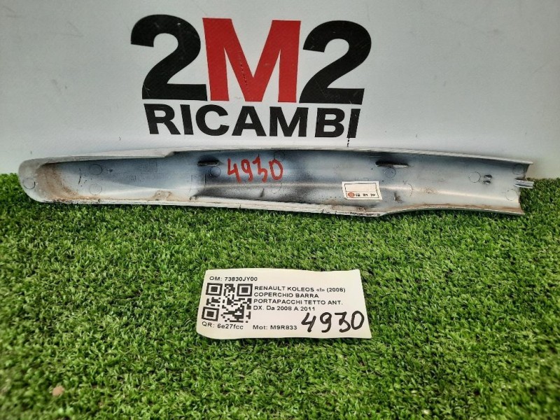 Coperchio Barra Portapacchi Tetto ANT DX 73830JY00 Renault Koleos I 2008