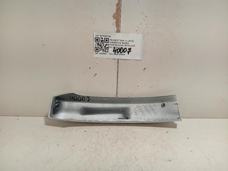 Coperchio Barra Portapacchi Tetto ANT SX 9678357880 Peugeot 2008 I 2016