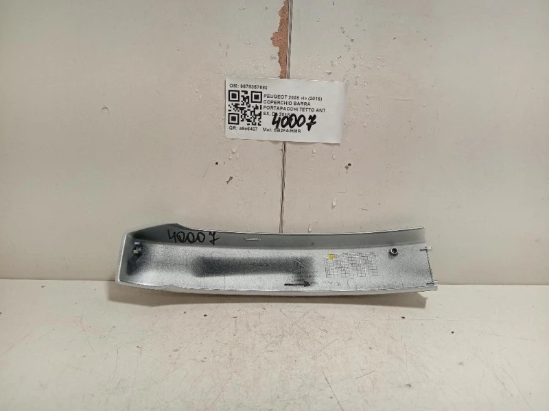 Coperchio Barra Portapacchi Tetto ANT SX 9678357880 Peugeot 2008 I 2016