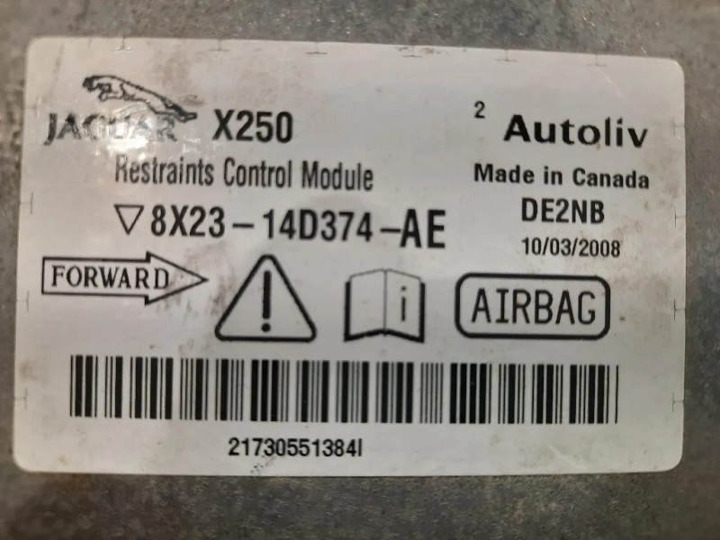 Centralina Air-bag 8X23-14D374-AE Jaguar XF I 2011