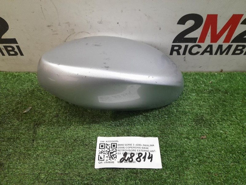 Coperchio BASE Retrovisore Esterno ANT SX A3332435L Bmw Serie 3 E90 Berlina 2005