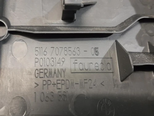 Coperchio Bracciolo Console Centrale 51167078563 Bmw Serie 1 E87 Berlina 2005