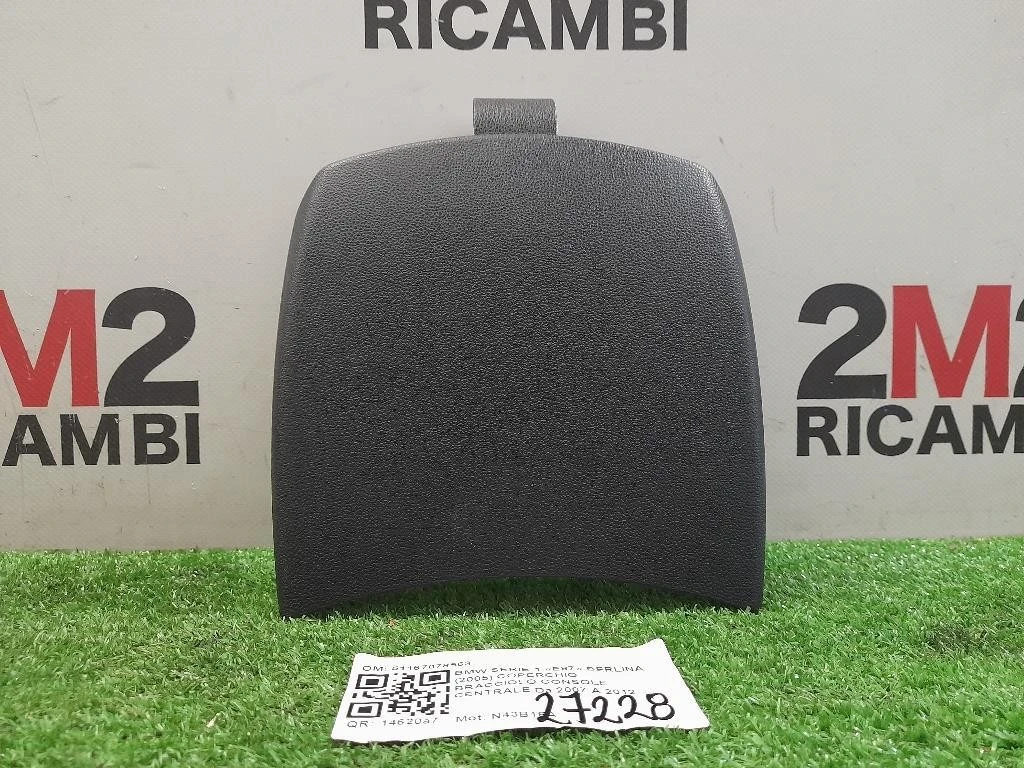 Coperchio Bracciolo Console Centrale 51167078563 Bmw Serie 1 E87 Berlina 2005