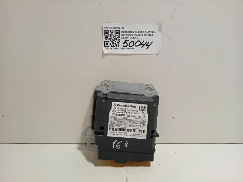 Centralina Air-bag A2469000709 Mercedes Classe B W246 2012