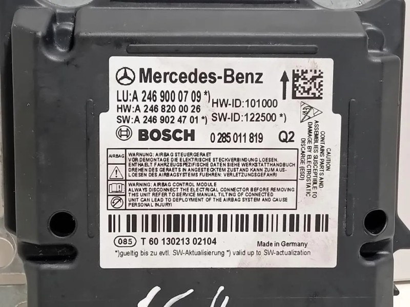 Centralina Air-bag A2469000709 Mercedes Classe B W246 2012